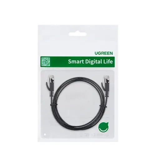 Ugreen NW102 50172 flat LAN Ethernet cable Cat. 6 0.5m - black - Network cables<<<HurtelXML