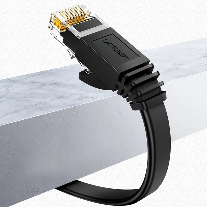 Ugreen NW102 50177 Flat LAN Ethernet Cat. 6 Network Cable 8m - Black - Network cables<<<HurtelXML