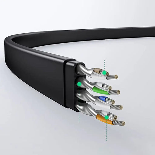 Ugreen NW102 50178 flat LAN Ethernet cable Cat. 6 10m - black - Network cables<<<HurtelXML