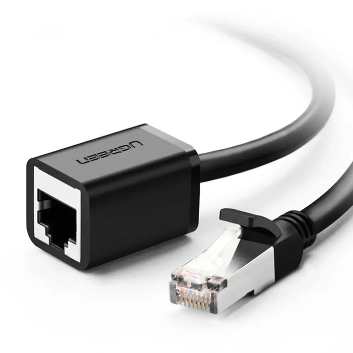 Ugreen NW112 11279 Ethernet Network Cable RJ45 (female) - RJ45 (male) F/UTP Cat. 6 1 Gbps 1m - black - Network