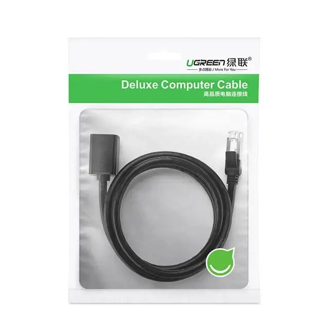 Ugreen NW112 11282 Network Ethernet Cable RJ45 (Female) - RJ45 (Male) F/UTP Cat. 6 1 Gbps 3m - black - Network