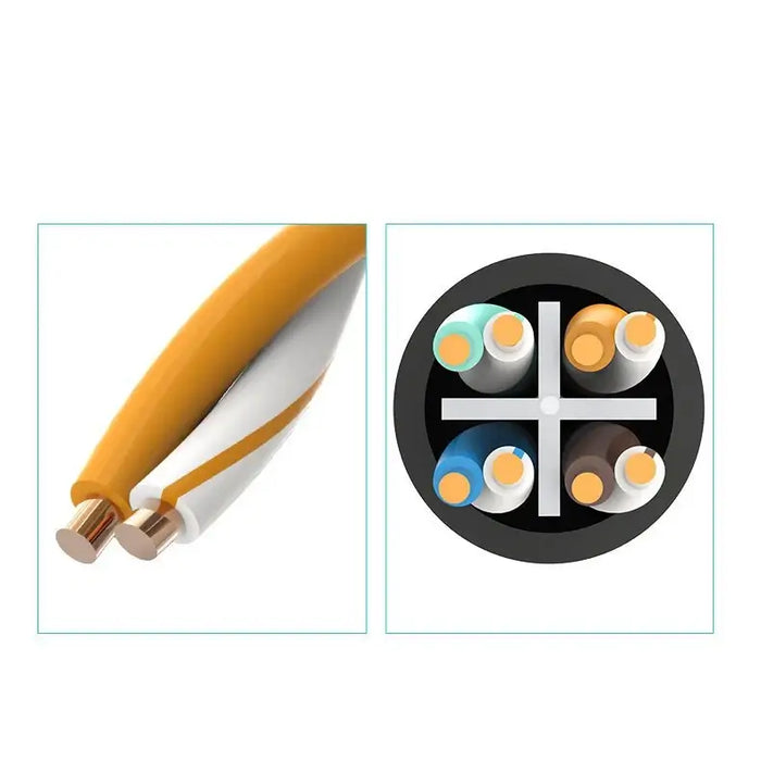 Ugreen NW112 11282 Network Ethernet Cable RJ45 (Female) - RJ45 (Male) F/UTP Cat. 6 1 Gbps 3m - black - Network