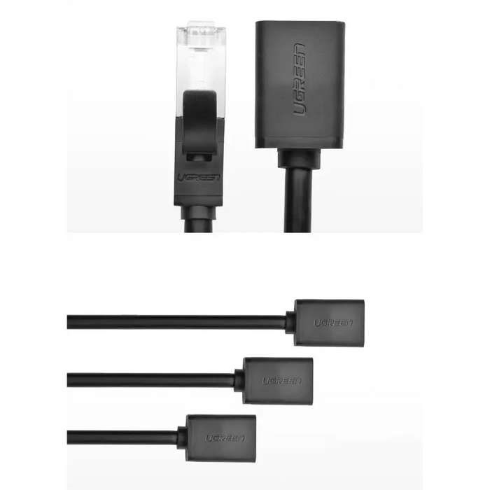 Ugreen NW112 11283 Network Ethernet Cable RJ45 (Female) - RJ45 (Male) F/UTP Cat. 6 1 Gbps 5m - black - Network