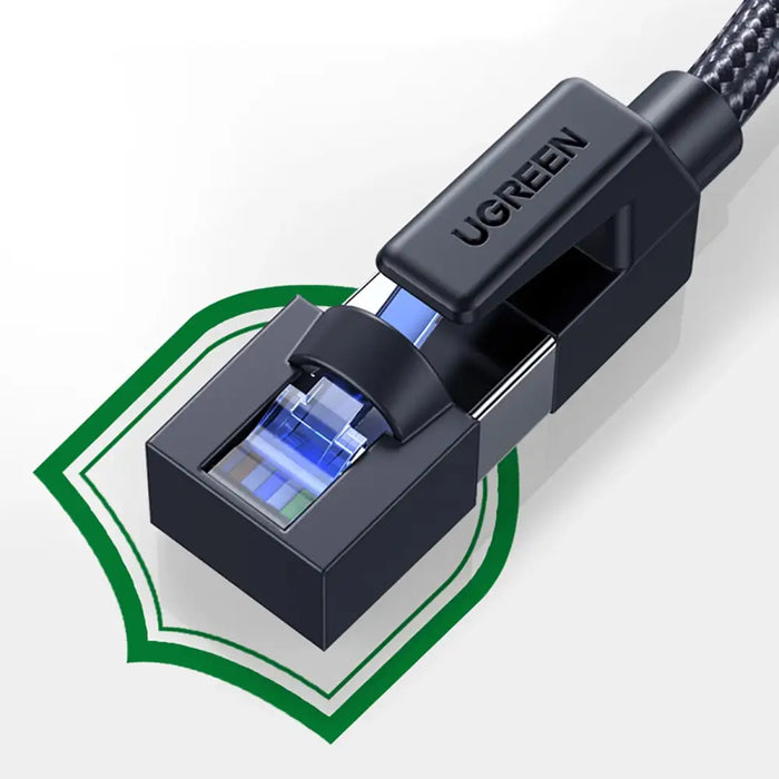 Ugreen NW153 Ethernet RJ45 Cat8 Cable Copper Core 1.5m - Black - Network cables<<<HurtelXML