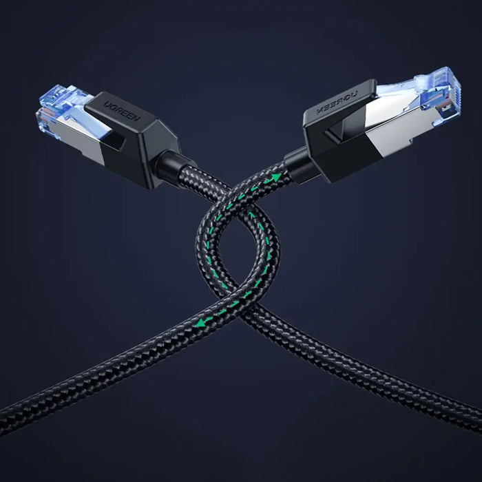 Ugreen NW153 Ethernet RJ45 Cat8 Cable Copper Core 1.5m - Black - Network cables<<<HurtelXML
