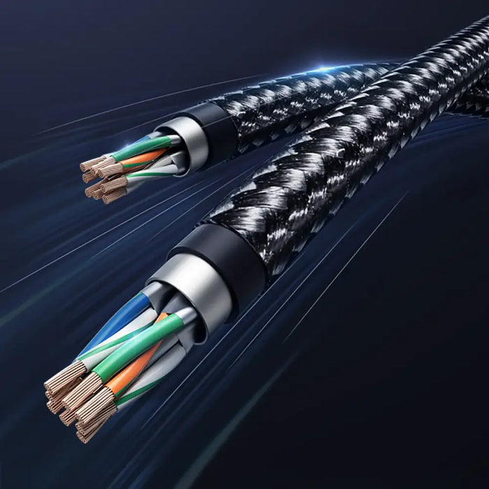 Ugreen NW153 Ethernet RJ45 Cat8 Cable Copper Core 1.5m - Black - Network cables<<<HurtelXML