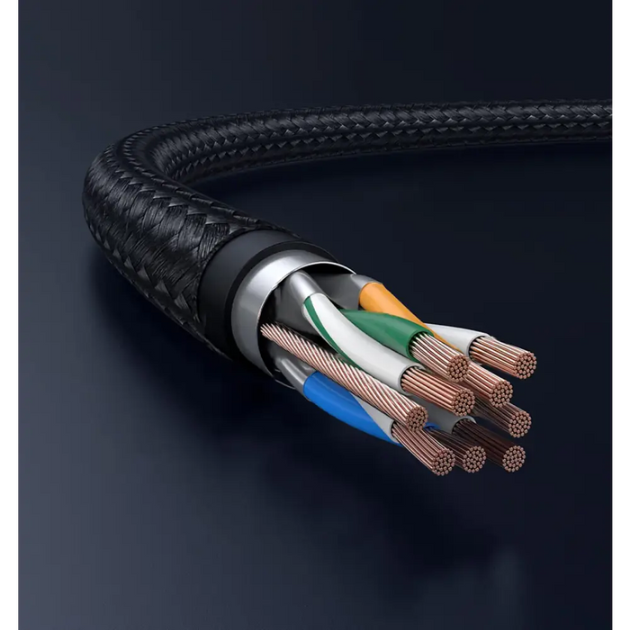 Ugreen NW153 Ethernet RJ45 Cat8 Cable Copper Core 1.5m - Black - Network cables<<<HurtelXML