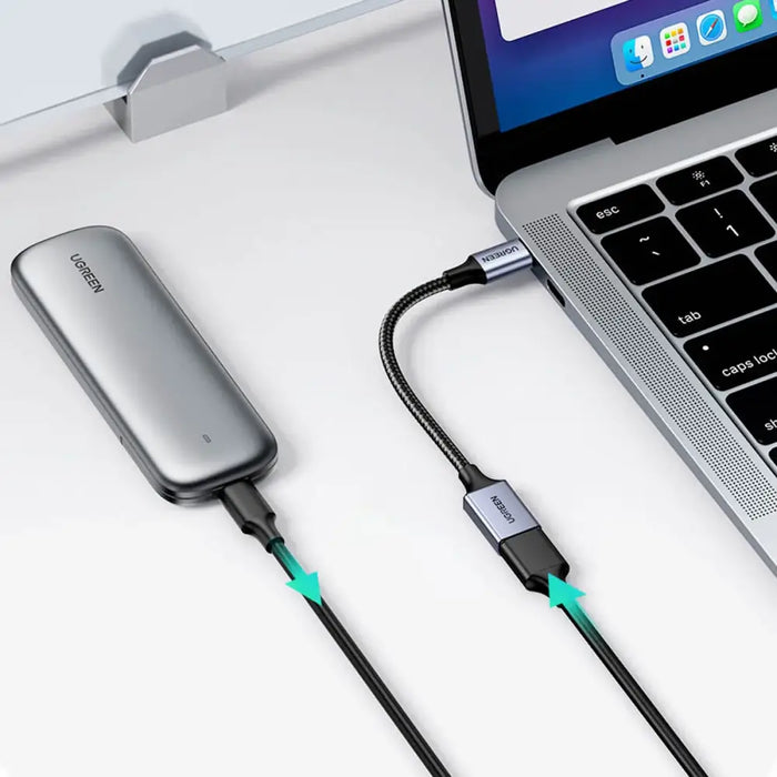 Ugreen OTG adapter cable USB-C (male) - USB-A (female) 5Gb/s 0.15m black (US378) - USB adapters<<<HurtelXML