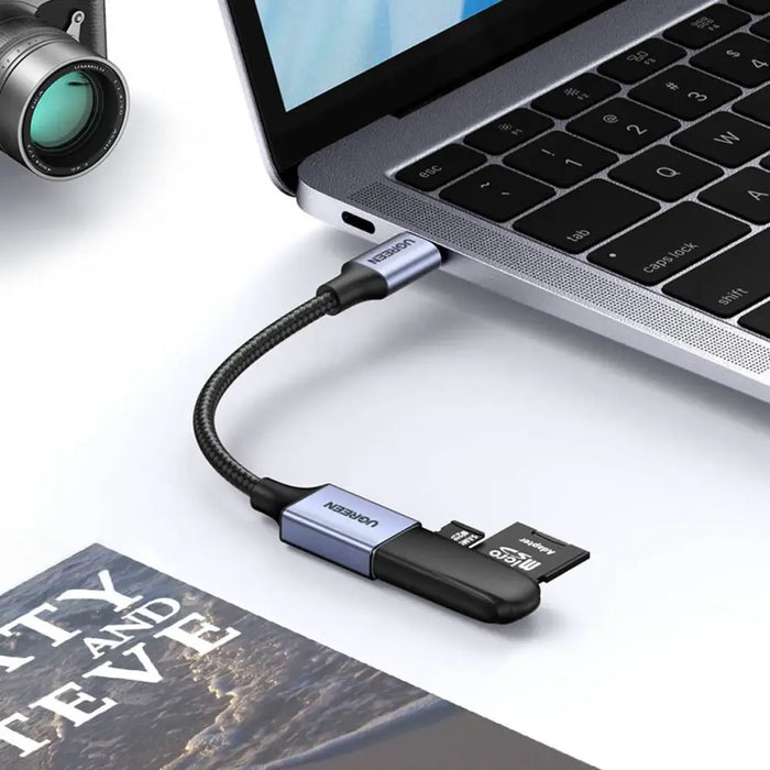 Ugreen OTG adapter cable USB-C (male) - USB-A (female) 5Gb/s 0.15m black (US378) - USB adapters<<<HurtelXML
