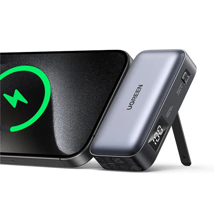 Ugreen PB503 5000mAh powerbank with USB-C port and integrated USB-C connector - gray - Powerbanks<<<HurtelXML