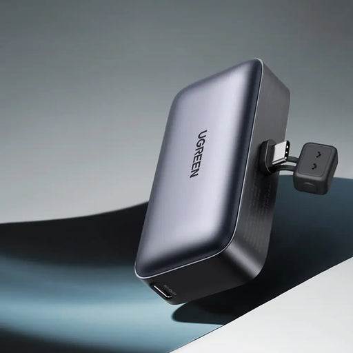 Ugreen PB503 5000mAh powerbank with USB-C port and integrated USB-C connector - gray - Powerbanks<<<HurtelXML