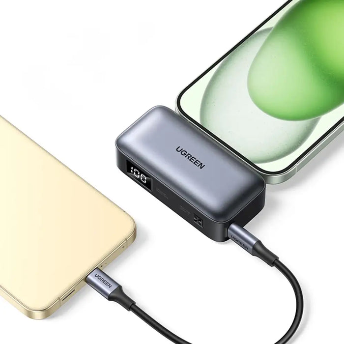 Ugreen PB503 5000mAh powerbank with USB-C port and integrated USB-C connector - gray - Powerbanks<<<HurtelXML