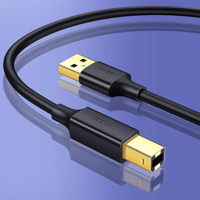 Ugreen printer cable USB-A - USB-B 480Mb/s 5m black (US135) - Cell phone cables<<<HurtelXML