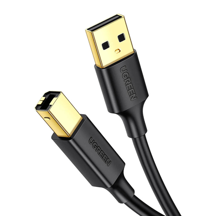 Ugreen printer cable USB-A - USB-B 480Mb/s 5m black (US135) - Cell phone cables<<<HurtelXML