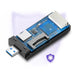 Ugreen SD / micro SD / CF / MS card reader for USB 3.0 gray (50541) - Flash card readers<<<HurtelXML