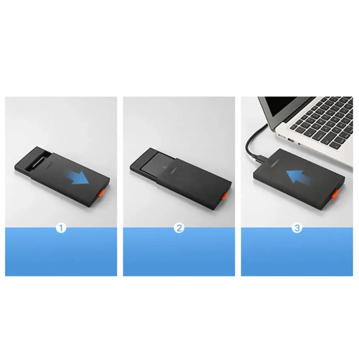 Ugreen SSD/HDD 2.5’’ USB 3.0 SATA Black (CM237) - Disk adapters<<<HurtelXML