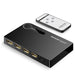 Ugreen switch splitter switch HDMI - 3x HDMI 3D 4K 7.5 Gbps 36 bit per channel black (40234) - KVM switches<<<HurtelXML