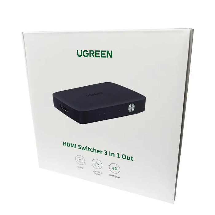Ugreen switch splitter splitter switch HDMI - 3x HDMI 4K 30Hz black (CM332 80125) - KVM switches<<<HurtelXML