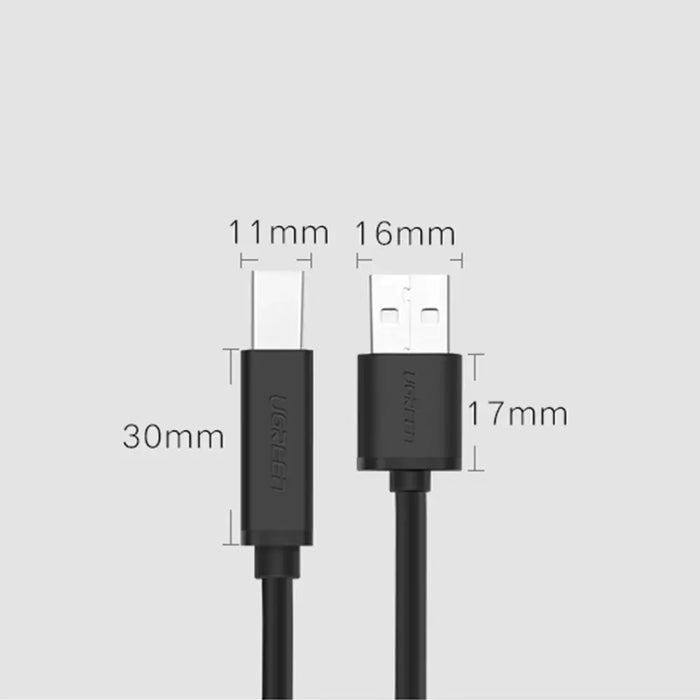Ugreen US122 USB-B USB-A 2.0 printer cable 15m - black - Cell phone cables<<<HurtelXML