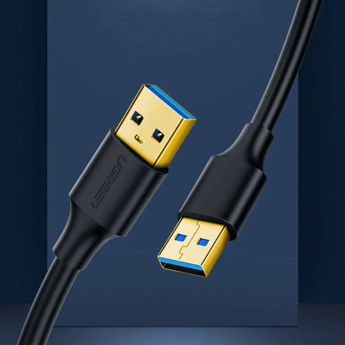 Ugreen US128 10370 USB-A 3.0 / USB-A 3.0 5Gb/s cable 1m - black - Cell phone cables<<<HurtelXML