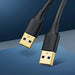 Ugreen US128 10371 USB-A 3.0 / USB-A 3.0 5Gb/s cable 2m - black - Cell phone cables<<<HurtelXML