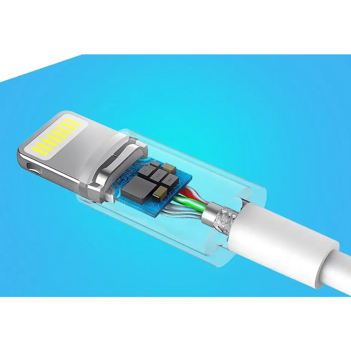 Ugreen US155 20728 USB-A / Lightning MFi 2.4A cable 1m - white - Cell phone cables<<<HurtelXML&&&Кабели за мобилни