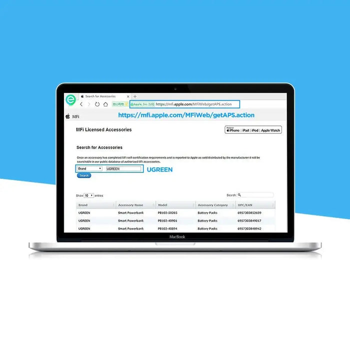 Ugreen US155 20728 USB-A / Lightning MFi 2.4A cable 1m - white - Cell phone cables<<<HurtelXML&&&Кабели за мобилни