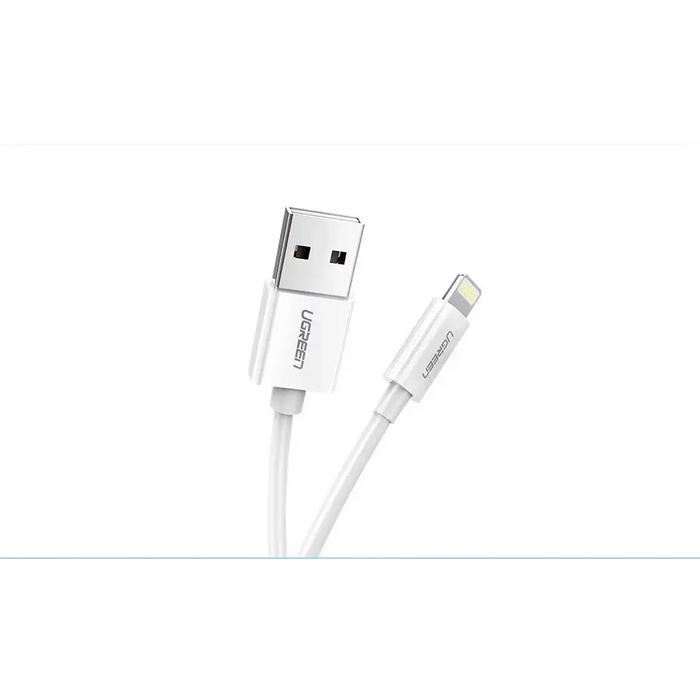 Ugreen US155 20728 USB-A / Lightning MFi 2.4A cable 1m - white - Cell phone cables<<<HurtelXML&&&Кабели за мобилни