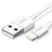 Ugreen US155 20728 USB-A / Lightning MFi 2.4A cable 1m - white - Cell phone cables<<<HurtelXML&&&Кабели за мобилни