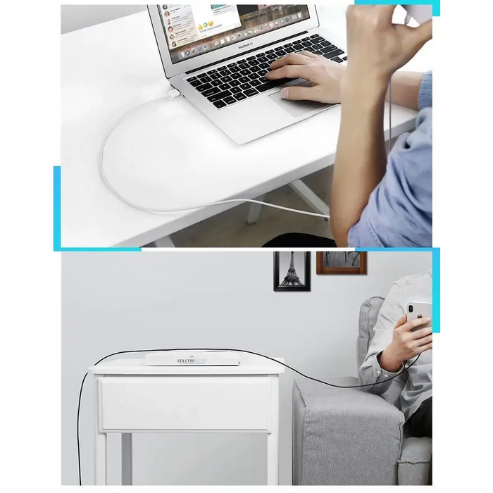 Ugreen US155 20728 USB-A / Lightning MFi 2.4A cable 1m - white - Cell phone cables<<<HurtelXML&&&Кабели за мобилни