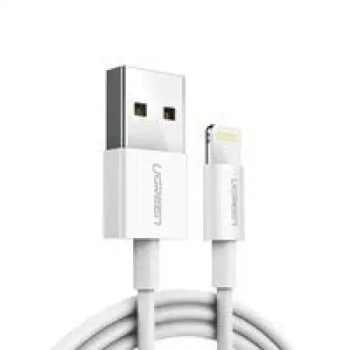 Ugreen US155 20730 USB-A / Lightning MFi 2.4A cable 2m - white - Cell phone cables<<<HurtelXML