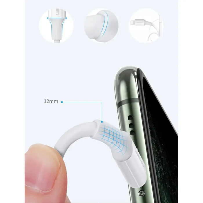 Ugreen US171 Lightning - USB-C MFi PD cable 20W 3A 480Mb/s 0.5m - white - Cell phone cables<<<HurtelXML