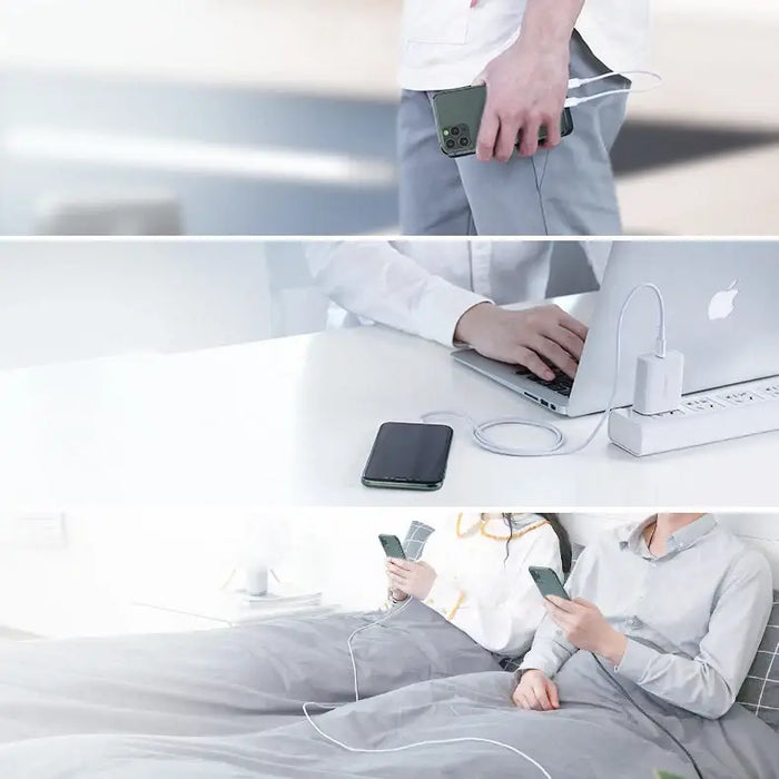 Ugreen US171 Lightning - USB-C PD Cable 20W 3A 480Mb/s 1.5m - White - Cell phone cables<<<HurtelXML