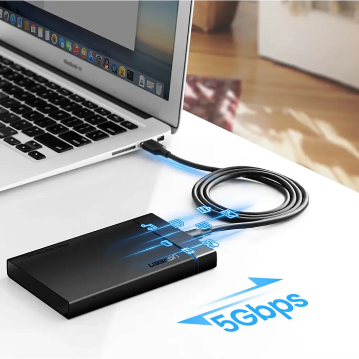 Ugreen US184 20881 USB-A 3.0 / USB-C 3A cable 0.5m - black - Cell phone cables<<<HurtelXML