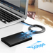 Ugreen US184 20884 USB-A 3.0 / USB-C 3A 2m cable - black - Cell phone cables<<<HurtelXML