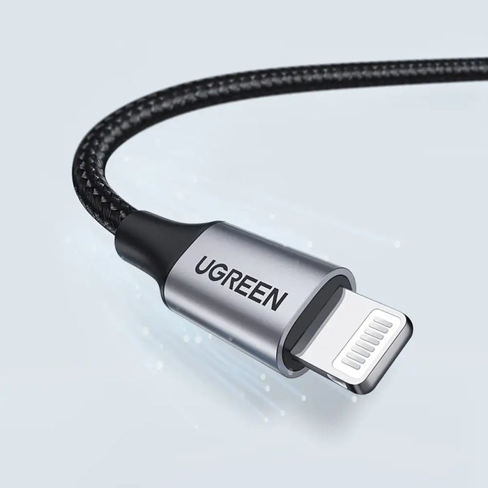 Ugreen US199 60157 USB-A / Lightning MFi cable 1.5m - black - Cell phone cables<<<HurtelXML