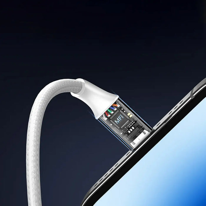 Ugreen US199 60162 USB-A / Lightning MFi Cable 1.5m - Silver - Cell phone cables<<<HurtelXML