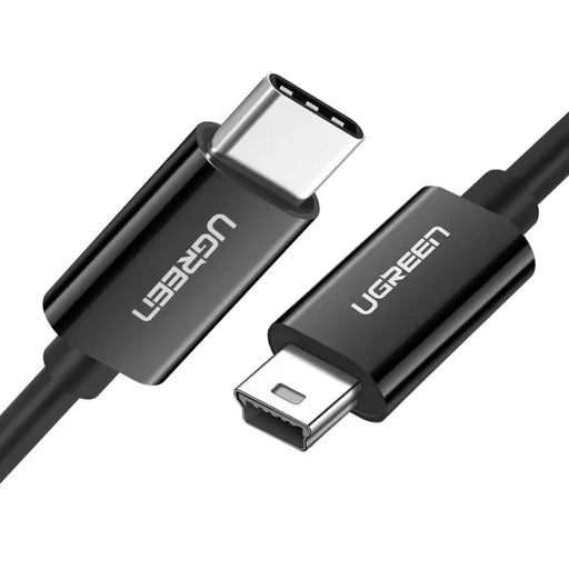 Ugreen US242 USB-C (male) / mini USB (male) cable 1 m - black - Cell phone cables<<<HurtelXML