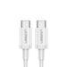 Ugreen US264 60520 USB-C / USB-C PD QC AFC Cable 2m - White - Cell phone cables<<<HurtelXML
