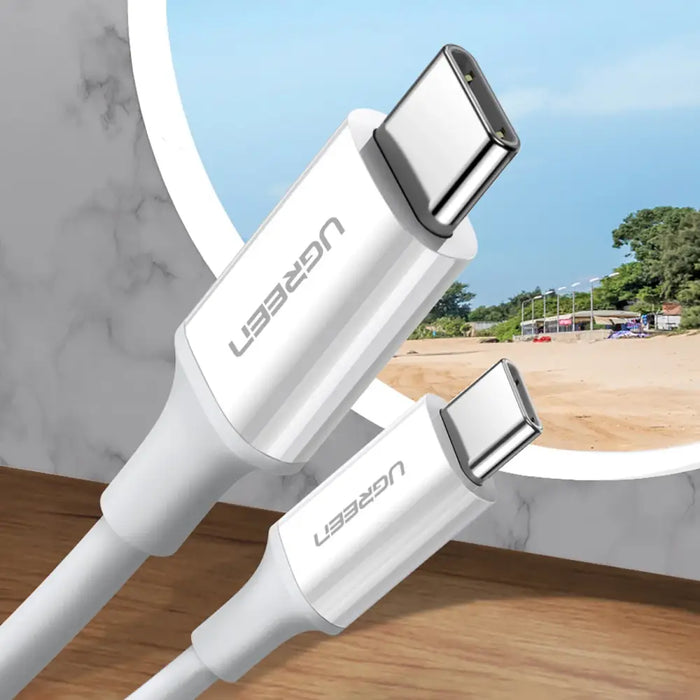 Ugreen US264 60520 USB-C / USB-C PD QC AFC Cable 2m - White - Cell phone cables<<<HurtelXML