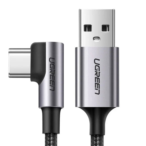 Ugreen US284 50941 USB-A (straight) / USB-C (angled) 3A Cable 1m - Gray - Cell phone cables<<<HurtelXML&&&USB