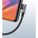 Ugreen US284 50941 USB-A (straight) / USB-C (angled) 3A Cable 1m - Gray - Cell phone cables<<<HurtelXML&&&USB