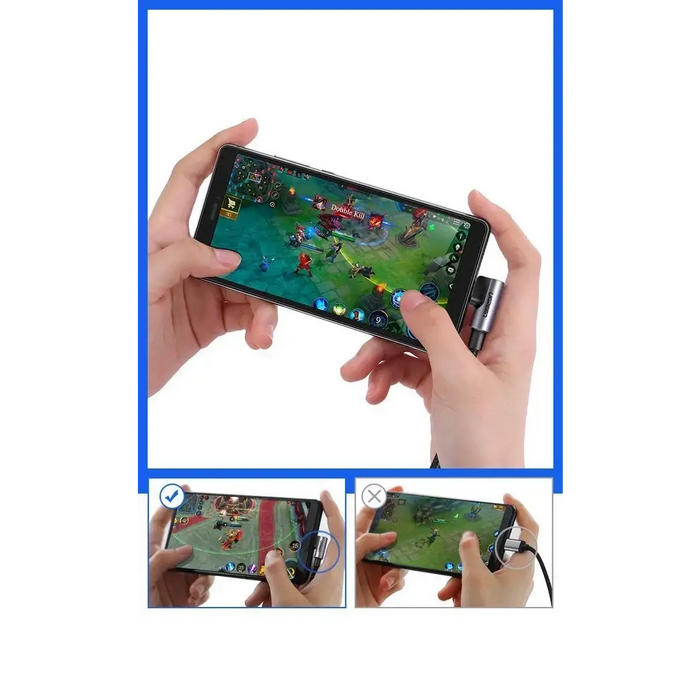 Ugreen US284 50942 USB-A (straight) / USB-C (angled) cable 3A 2m - gray - Cell phone cables<<<HurtelXML&&&USB