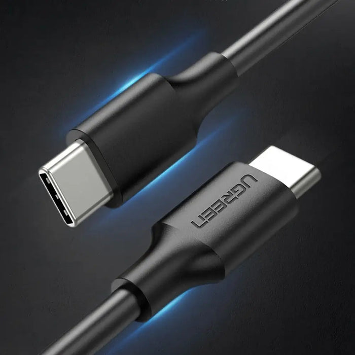 Ugreen US286 USB-C - USB-C PD QC 3A 480Mb/s 1m cable - black - Cell phone cables<<<HurtelXML&&&Кабели за мобилни
