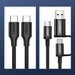 Ugreen US286 USB-C - USB-C PD QC 3A 480Mb/s 1m cable - black - Cell phone cables<<<HurtelXML&&&Кабели за мобилни