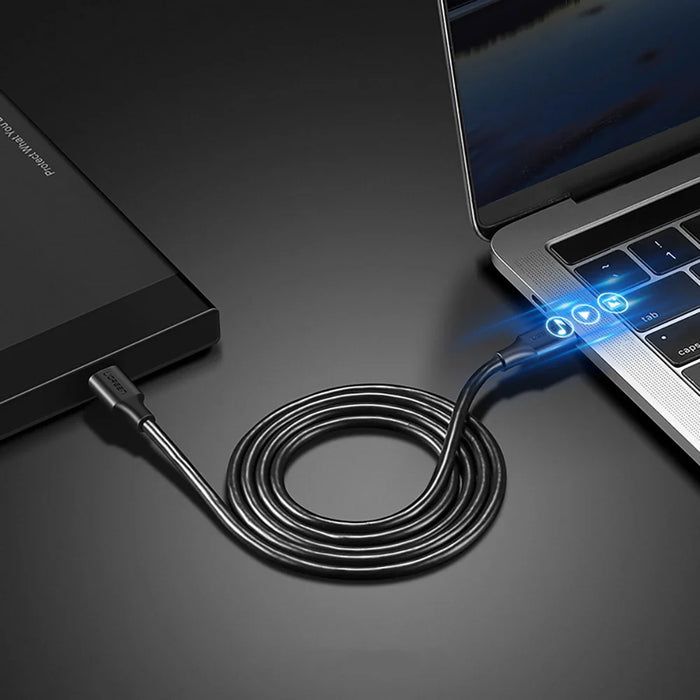 Ugreen US286 USB-C - USB-C PD QC 3A 480Mb/s cable 0.5m - black - Cell phone cables<<<HurtelXML
