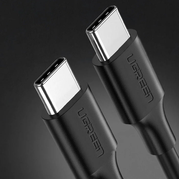 Ugreen US286 USB-C - USB-C PD QC 3A 480Mb/s cable 0.5m - black - Cell phone cables<<<HurtelXML