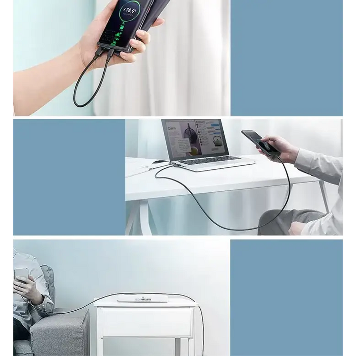 Ugreen US287 60116 USB-A / USB-C 2A cable 1m - black - Cell phone cables<<<HurtelXML&&&Кабели за мобилни