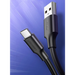 Ugreen US287 60117 USB-A / USB-C 3A cable 1.5m - black - Cell phone cables<<<HurtelXML&&&USB cablesKBA-USB<<<Cables