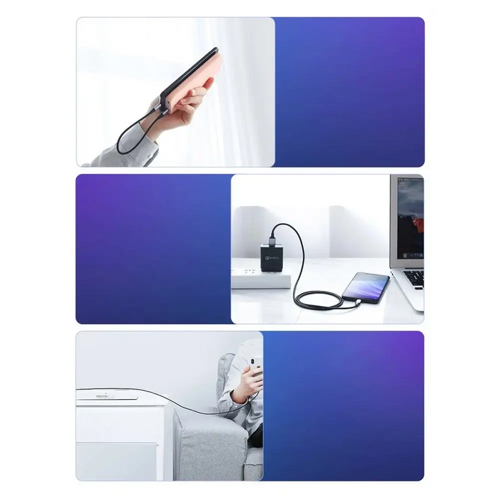 Ugreen US288 60124 USB-A / USB-C QC 3.0 3A Cable 0.25m - Gray - Cell phone cables<<<HurtelXML